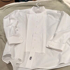 Classic White Men's Dress Shirt